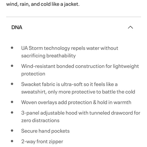 Under Armor UNSTOPPABLE Storm ColdGear® Swacket Men’s Size L NEW White/Black - Picture 3 of 10